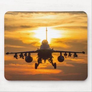Militärt jetflygplan musmatta