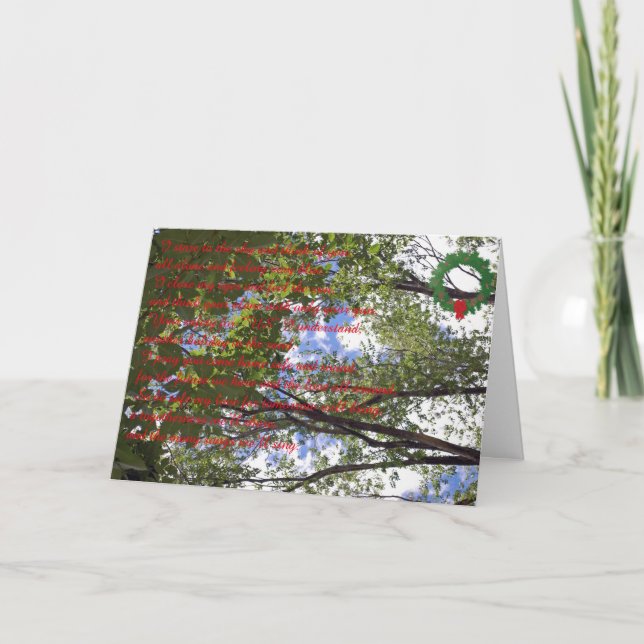 Militärt julkort helgkort (Framsida)