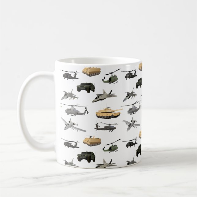 Militärt mönster för amerikan kaffemugg (Vänster)