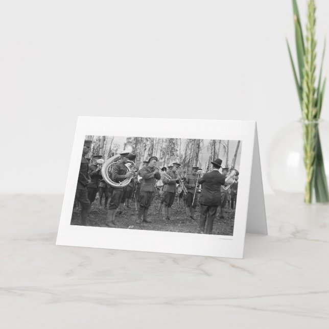 Militärt musikband Alaska 1920 Kort (Framsida)