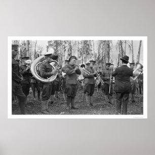 Militärt musikband Alaska 1920 Poster