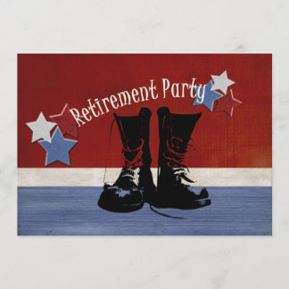 Militärt pensionparty inbjudningar