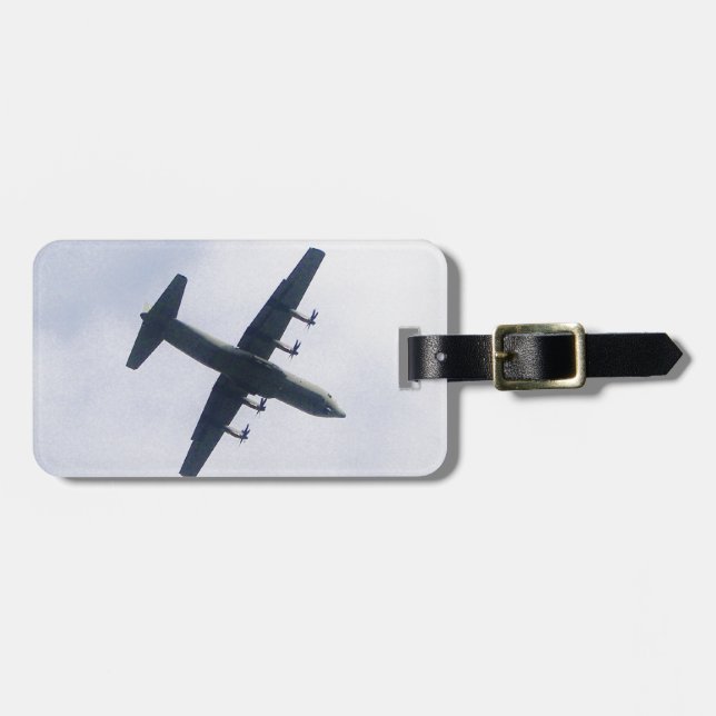 Militärt transportflygplan bagagebricka (Horisontell Framsida)