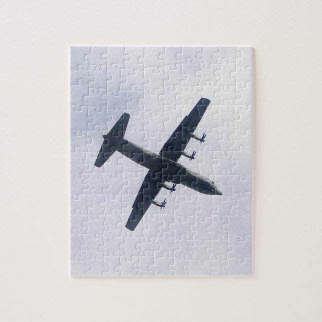 Militärt transportflygplan pussel (Vertikal)