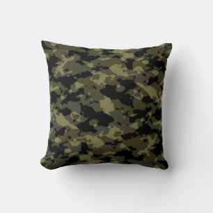 Militärt Woodland Camo Pillow Kudde