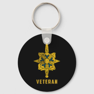 Militärunderrättelsetjänsten Veteran Logotyp Pappa Nyckelring
