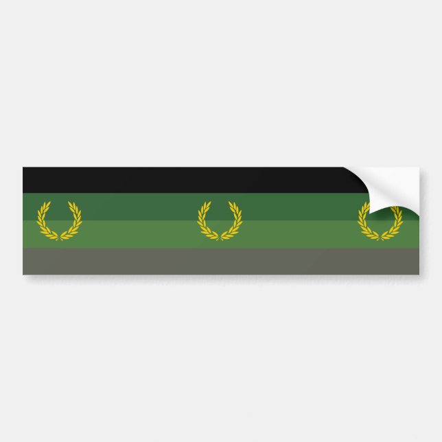 Militäruniform Stolthetsflagga Bildekal (Framsidan)