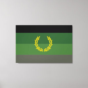 Militäruniform Stolthetsflagga Canvastryck
