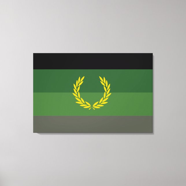 Militäruniform Stolthetsflagga Canvastryck (Framsida)