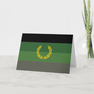 Militäruniform Stolthetsflagga Helgkort