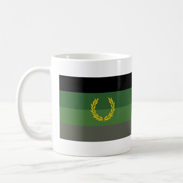 Militäruniform Stolthetsflagga Kaffemugg (Vänster)