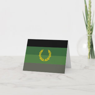 Militäruniform Stolthetsflagga Kort