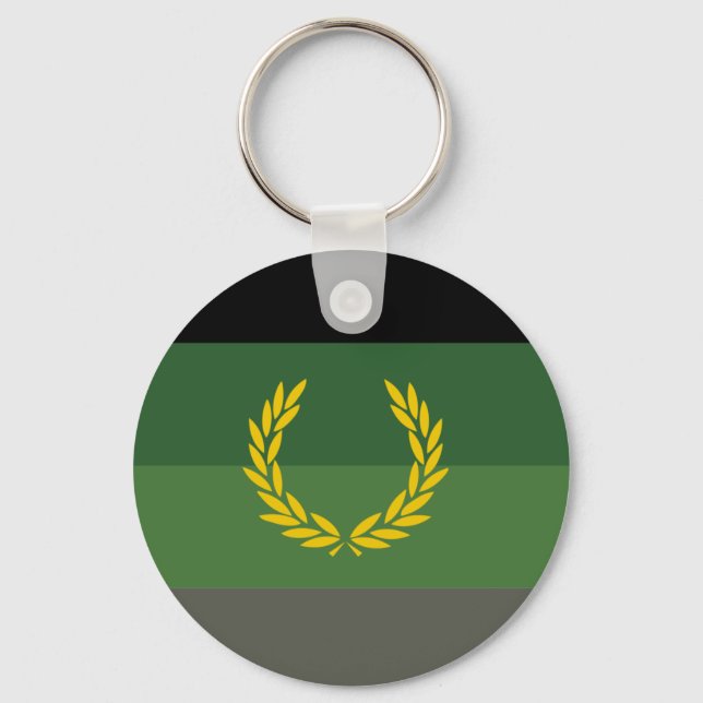 Militäruniform Stolthetsflagga Nyckelring (Framsida)