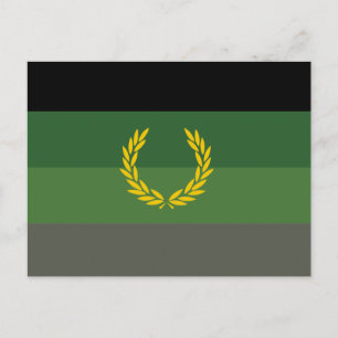 Militäruniform Stolthetsflagga Vykort