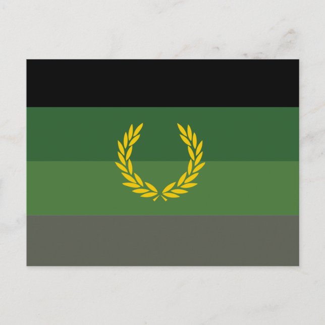 Militäruniform Stolthetsflagga Vykort (Framsida)