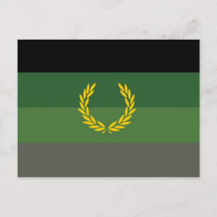 Militäruniform Stolthetsflagga Vykort