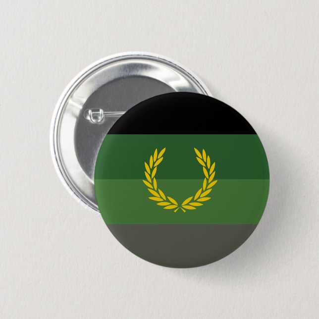 Militäruniforms stolthetsflagga knapp (Framsida & baksida)