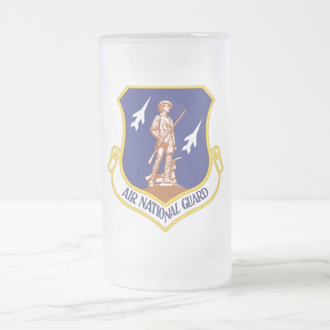Militärveteran i luft frostat ölglas (Center)