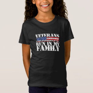 Militärveteraner Springa i min familj - Köra T Shirt