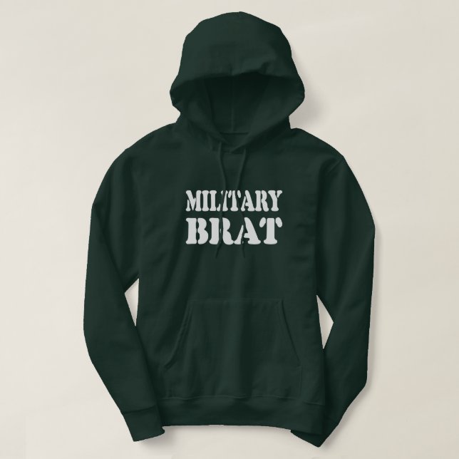 MILITARY BRAT HOODIE (Design framsida)