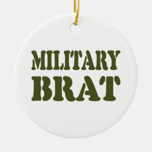 MILITARY BRAT JULGRANSPRYDNAD KERAMIK