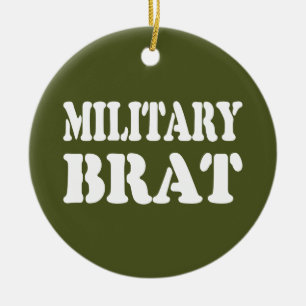 MILITARY BRAT JULGRANSPRYDNAD KERAMIK