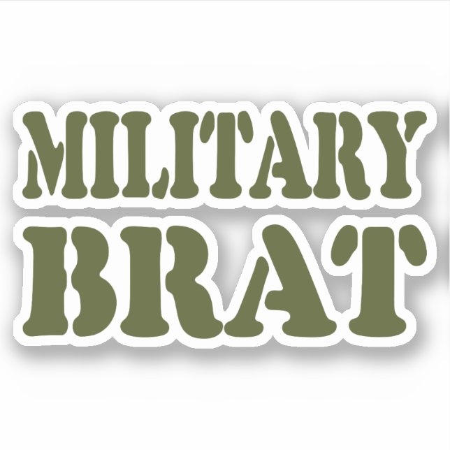 MILITARY BRAT KLISTERMÄRKEN (Framsida)