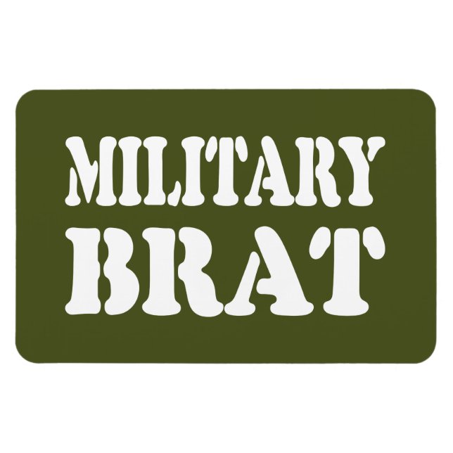 MILITARY BRAT MAGNET (Horisontell)