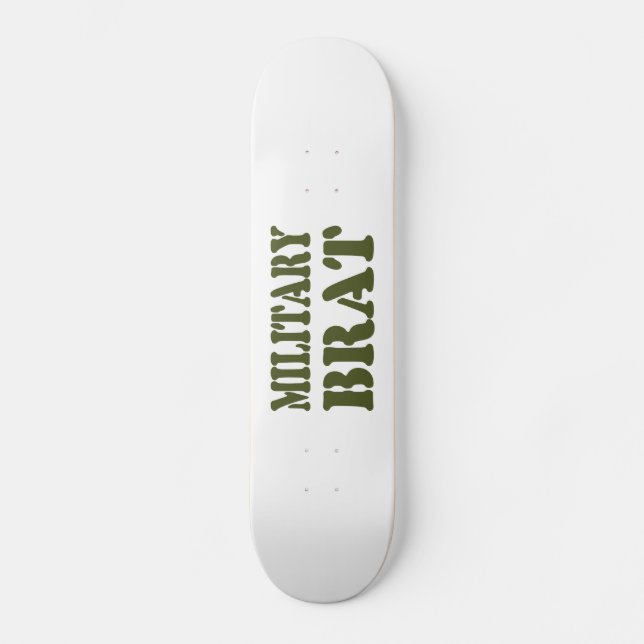MILITARY BRAT MINI SKATEBOARD BRÄDA 18,5 CM (Framsida)