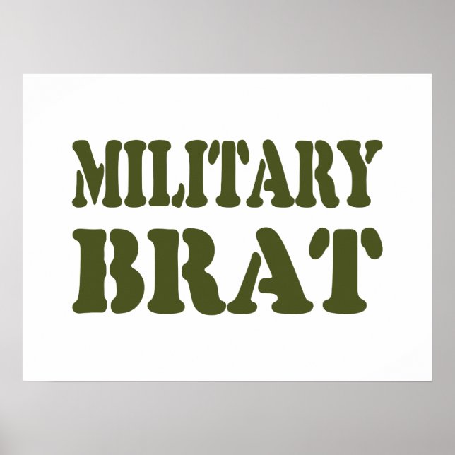MILITARY BRAT POSTER (Framsidan)