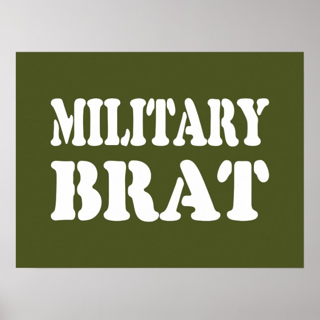 MILITARY BRAT POSTER (Framsidan)