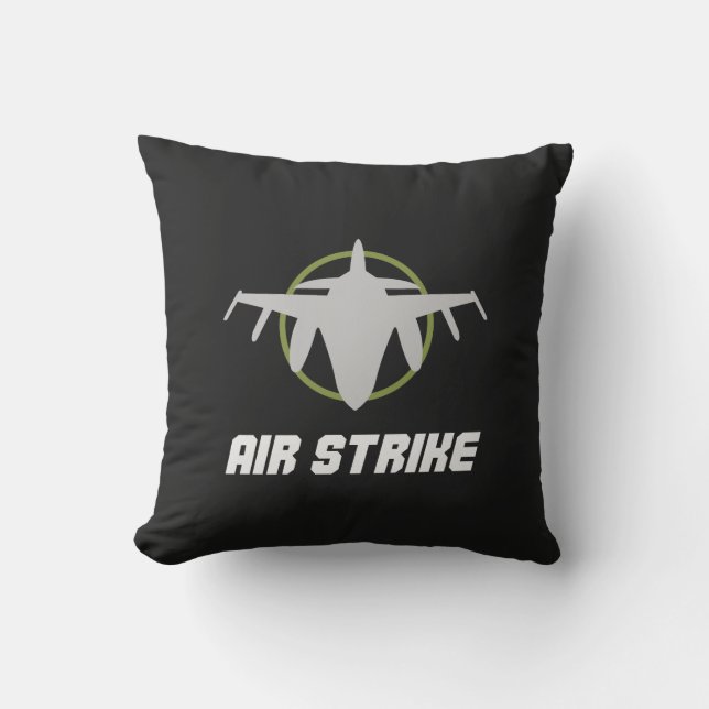 Military Fighter Jet Air Strike Kudde (Framsida)
