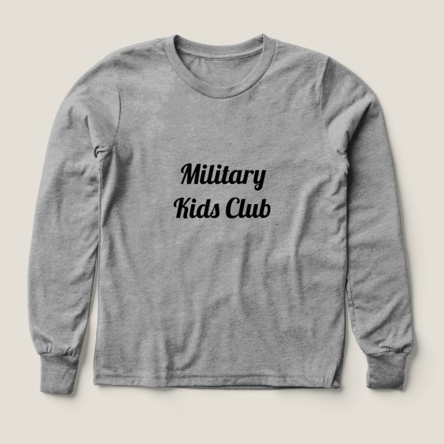 Military Kids Club T Shirt (Design framsida)