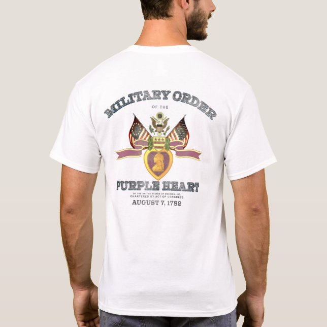 "MILITARY ORDER of the PURPLE HEART" T Shirt (Baksida)