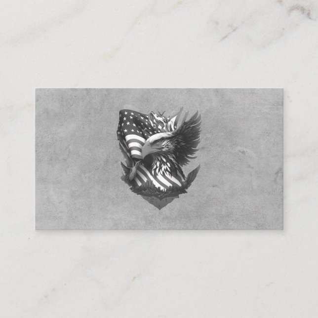 Military Recruiter Law Enforcement USA Eagle  Visitkort (Framsida)