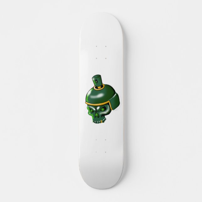 military skull mini skateboard bräda 18,5 cm (Framsida)