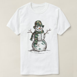 Military Snowman  T Shirt