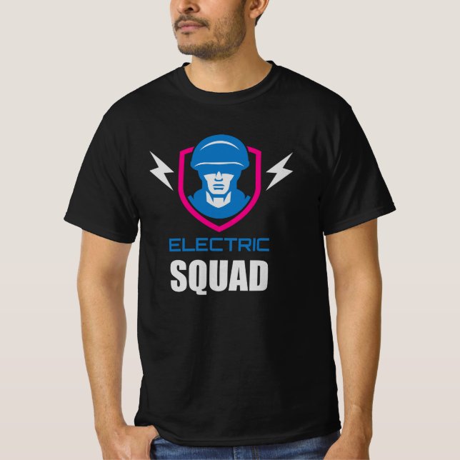 Military Squad Soldier Neon T Shirt (Framsida)