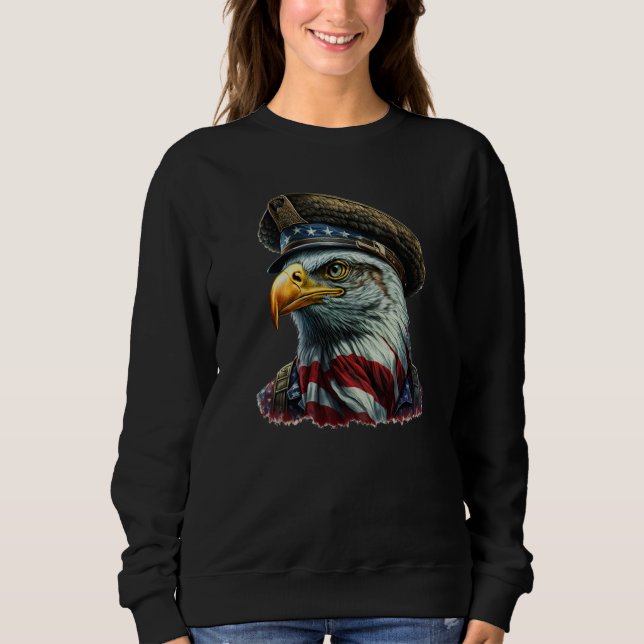 Military Veteran Patriotic American Flag  7 T Shirt (Framsida)