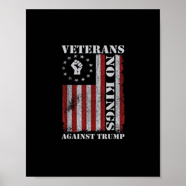 Military Veterans Protest Flag Patriotic Freedom Poster (Framsidan)