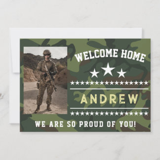 Military Welcome Home Invitation – Army National Inbjudningar