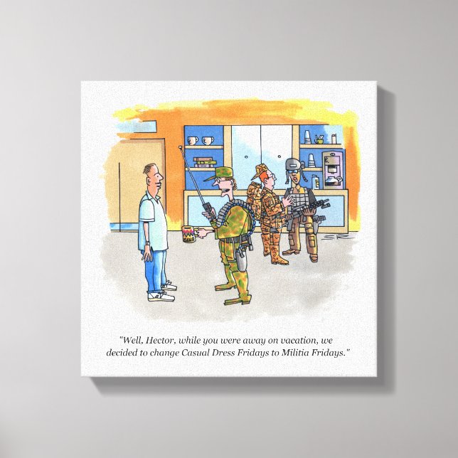 Militia Fredag kanvastryck (Framsida)