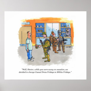 Militia Fredag matte poster