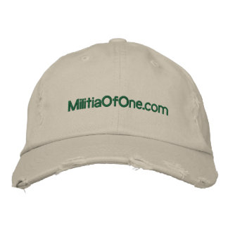 MilitiaOfOne.com Hat Broderad Keps