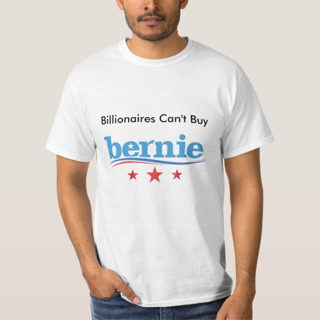 Miljardärer kan inte den köpBernie t-skjortan T-shirt (Framsida)