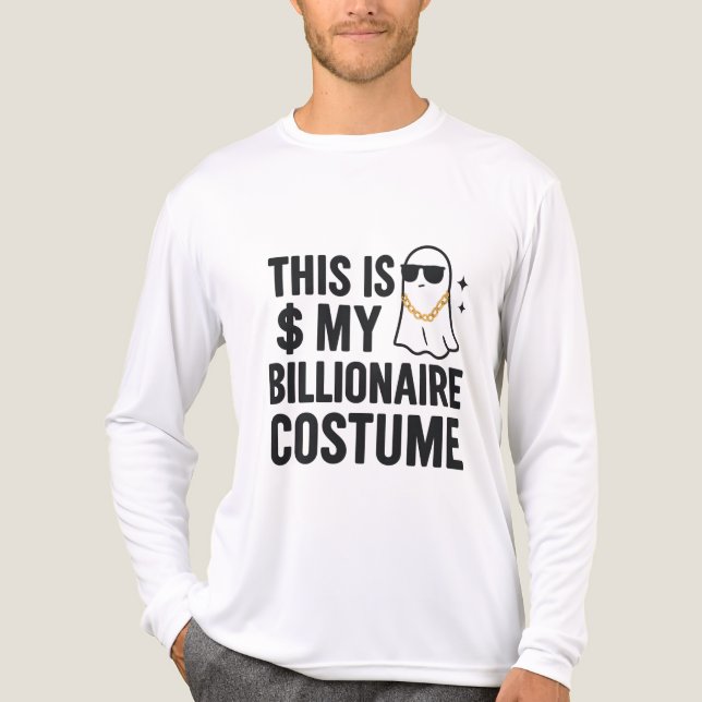 Miljardärspöke Rollig Halloween-kostym T Shirt (Framsida)