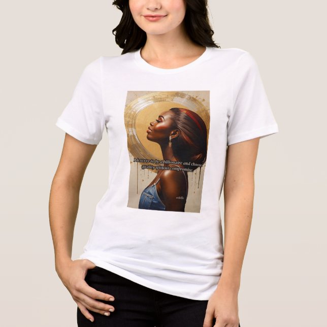 Miljardärstankar Motivations T-Shirt (Framsida)