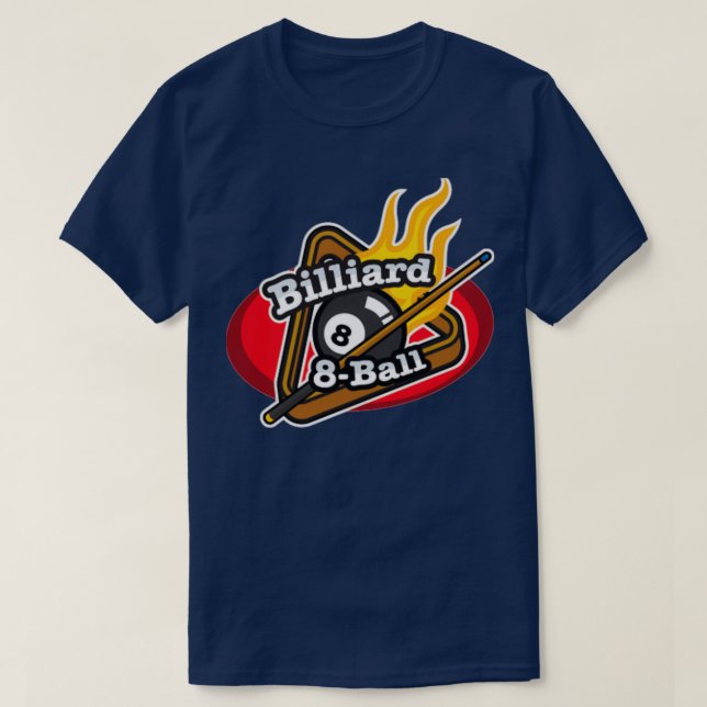 miljardbelopp 8 boll bassäng t shirt (Design framsida)