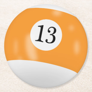 Miljarder 13 boll underlägg papper rund