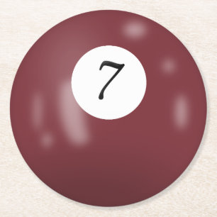 Miljarder 7 boll underlägg papper rund